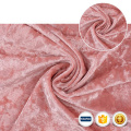 Flor de gelo rosa coreano coreano 100 poli -tester luxuoso brilhante Tessuti Velvet Velvet Terciopelo Stretch Fabric Características para vestir